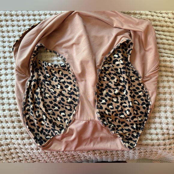 Aerie Leopard Print High Waisted Full Coverage Bikini Bottoms XXL - Picture 3 of 4